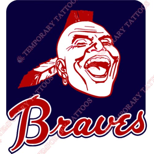Atlanta Braves Customize Temporary Tattoos Stickers NO.1406
